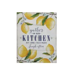 Hello Honey&reg; Gather in Our Kitchen Wood Wall D&eacute;cor with Lemons