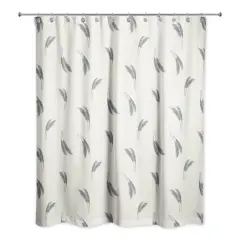 Feather Grass Shower Curtain Cream/Green
