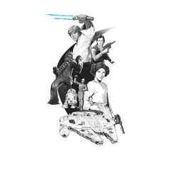 RoomMates Classic Star Wars Peel & Stick Giant Wall Decals w/ Alphabet