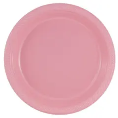 JAM Paper 10.25" Plastic Party Plates, 20ct. Light Pink