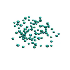 Round Flatback Austrian Crystals Mix by Bead Landing&trade;, 90ct. Emerald