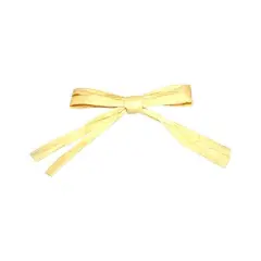 JAM Paper 0.25" 2 Strand Raffia Twist Tie Bows, 100ct. Natural