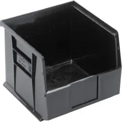 Quantum Storage Systems&reg; Black 10.825" x 11" x 5" ULTRA Stack & Hang Bins, 6ct.