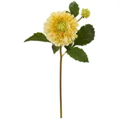 20'' Dahlia Artificial Flower Stem, 6ct. Yellow