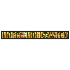 Beistle Metallic Happy Halloween Banners