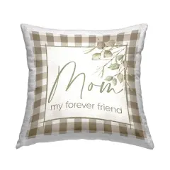 Stupell Industries Mom Forever Friend Phrase Outdoor Printed Pillow