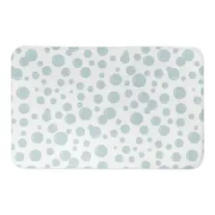Bubbles All Over Bath Mat White