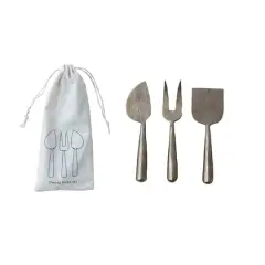 Hello Honey&reg; Antique Gold Artisan Hand-Forged Metal Cheese Server Set