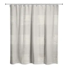 Gray Buffalo Check Shower Curtain
