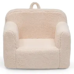 Delta Children Cozee Sherpa Chair for Kids Cream