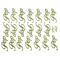 JAM Paper Pop Gold Script Flower Adhesive