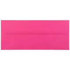 JAM Paper #10 Business Straight Flap Envelopes, 50ct. Fuchsia Pink