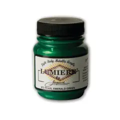 Jacquard Lumiere Metallic Acrylic Paint, 2.25oz. Pearlescent Emerald Green