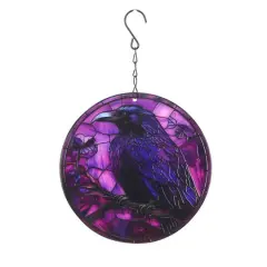 12" Purple Glass Raven Wall Art by Ashland&reg;