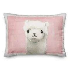 Llama Love Throw Pillow