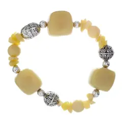 John Bead New Jade No.94 Natural Stone Stretch Bracelet