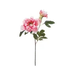 Pink Peony Spray with Bud 