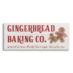 Stupell Industries Gingerbread Baking Co Holiday Canvas Wall Art