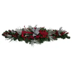 52" Christmas Decorated Berry & Pine Artificial Swag