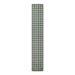 Hunter Green Plaid Outdoor Table Runner