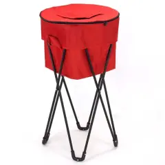 Household Essentials 33" Red Thermal Standing Cooler with Travel Bag
