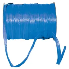 JAM Paper 1/4" Matte Raffia Ribbon, 100yd. Royal Blue