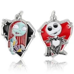 The Nightmare Before Christmas Sally & Jack 2-Piece Enamel Charm Set