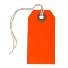 JAM Paper Gift Tags, 100ct. Neon Red