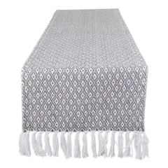 DII&reg; 72" Gray Mini Diamond Table Runner