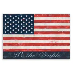 Stupell Industries We The People Flag Wall Plaque Art
