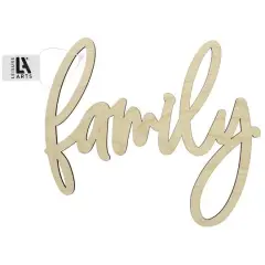 Leisure Arts&reg; 12" Family Wood Word