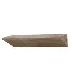 Small Natural Wedge Wood Floating Wall Shelf