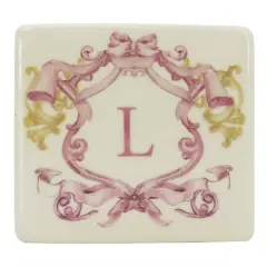 4.5" x 4" Ceramic Monogram D&eacute;cor by Ashland&reg; L