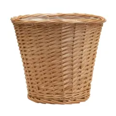 Household Essentials 10" Willow Wicker Waste Basket