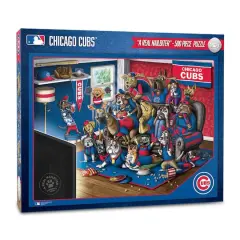 MLB Purebred Fans A Real Nailbiter 500 Piece Puzzle Chicago Cubs