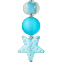Aqua Glass Starfish Mix Beads by Bead Landing&trade;