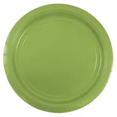 JAM Paper 9" Paper Party Plates, 50ct. Lime Green
