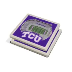 NCAA 3D StadiumView Coasters TCU Horned Frogs