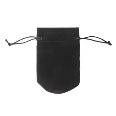 5.5" Black Velvet Jewelry Bag by Bead Landing&trade;, 8ct.