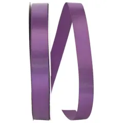 JAM Paper 7/8" x 100yd. Double Face Satin Ribbon Plum