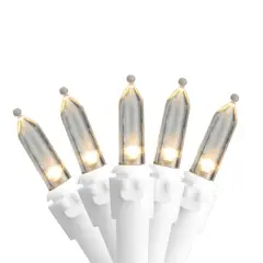 50ct. Mini LED Christmas Lights Warm White
