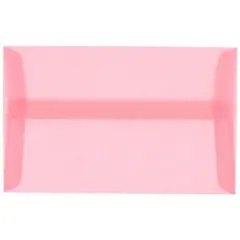JAM Paper A10 Translucent Vellum Invitation Envelopes, 50ct. Blush Pink
