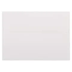 JAM Paper A7 Strathmore Invitation Envelopes, 50ct. Bright White Linen