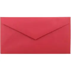 JAM Paper 3.875" x 7.5" Brite Hue Monarch Envelopes, 50ct. Red