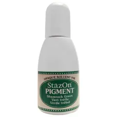 Tsukineko StazOn&reg; Pigment&trade; Opaque Solvent Ink Shamrock Green