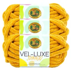 3 Pack Lion Brand&reg; Vel-Luxe Jumbo Yarn Mineral Yellow