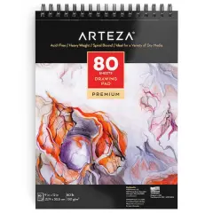 Arteza&reg; 9" x 12" Spiral Drawing Pads, 2ct.