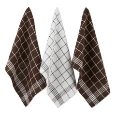 DII&reg; Waffle Weave Dishtowels, 6ct. Mocha
