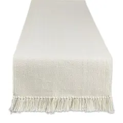 DII&reg; 108" Variegated Fringe Table Runner Natural