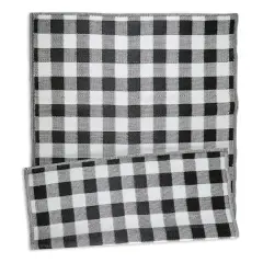 DII&reg; Black & White Buffalo Check Outdoor Rug, 5ft. x 8ft.